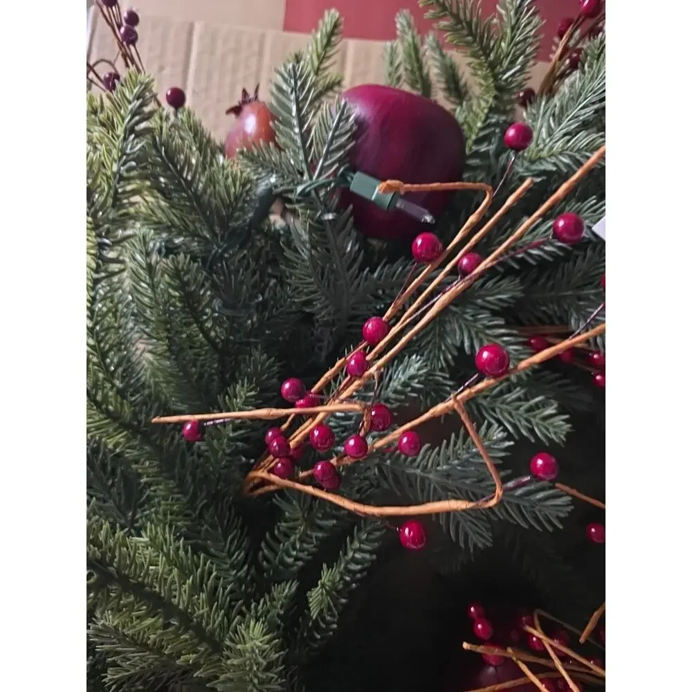 balsam hill heritage spice wreath 26